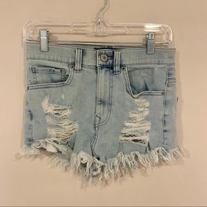 EXPRESS high rise jean shorts